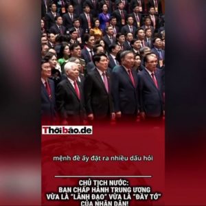 CHỦ TỊCH NƯỚC: BAN CHẤP HÀNH TRUNG ƯƠNG VỪA LÀ “LÃNH ĐẠO” VỪA LÀ “ĐẦY TỚ” CỦA NHÂN DÂN!