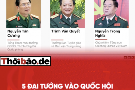 5 đại tướng vào Quốc hội: Tăng cường an ninh hay thu hẹp không gian dân sự?