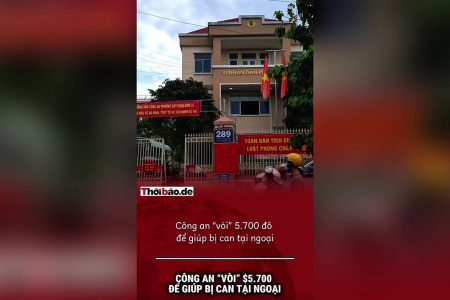 CÔNG AN „VÒI“ $5,700 ĐỂ GIÚP BỊ CAN TẠI NGOẠI.