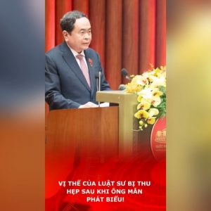 Vị thế của Luật Sư bị thu hẹp sau khi ông Mẫn phát biểu!