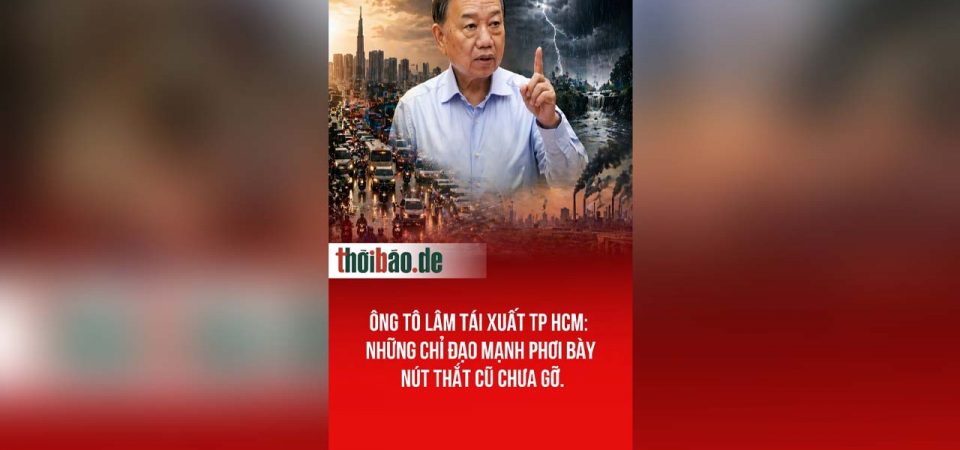 Ông Tô Lâm tái xuất TP HCM: Những chỉ đạo mạnh phơi bày nút thắt cũ chưa gỡ.