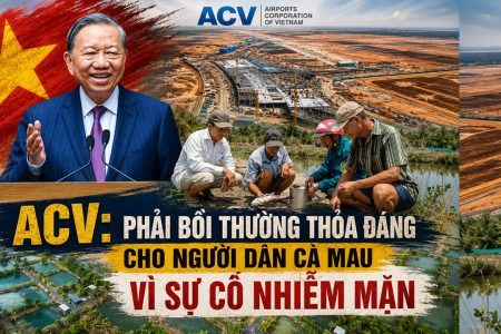 ACV: Phải bồi thường thỏa đáng cho người dân Cà Mau vì sự cố nhiễm mặn.