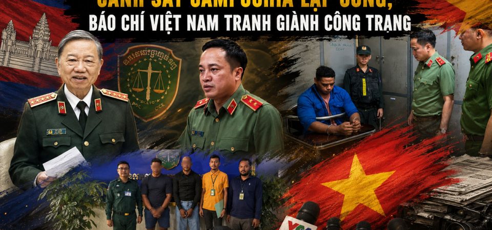 Cảnh sát Campuchia lập công, báo chí Việt Nam tranh giành công trạng