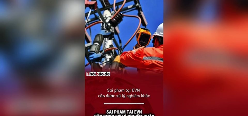 Sai phạm tại EVN cần được xử lý nghiêm khắc