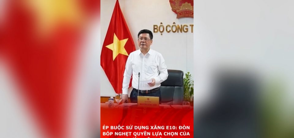 Ép buộc sử dụng xăng E10: Đòn bóp nghẹt quyền lựa chọn của người tiêu dùng