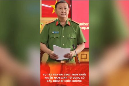 Vụ tai nạn do CSGT truy đuổi khiến nam sinh tử vong có dấu hiệu bị chìm xuồng