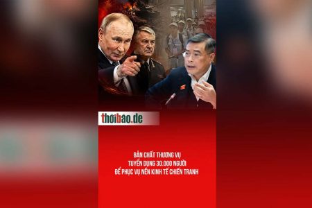 Bản chất thương vụ tuyển dụng 30.000 người để phục vụ nền kinh tế chiến tranh