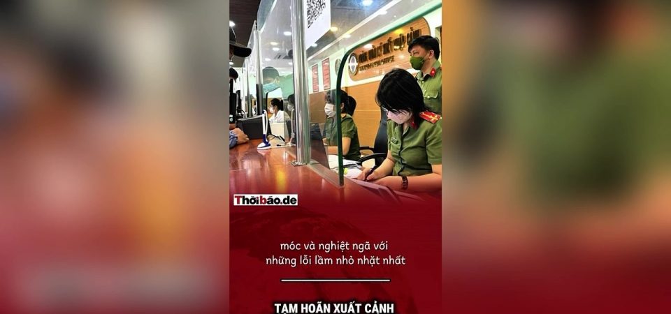 Tạm hoãn xuất cảnh vì vài chục ngàn đồng