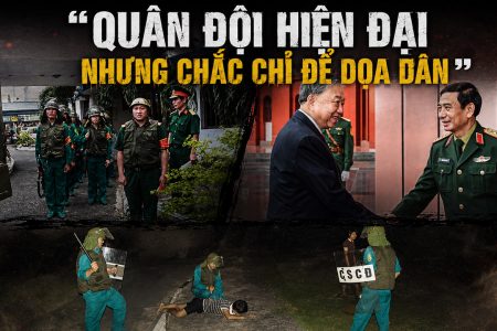 Quân đội hiện đại nhưng chắc chỉ để dọa dân