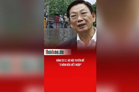 Năm 2012, Hà Nội tuyên bố „3 năm nữa hết ngập“