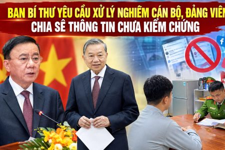 Ban bí thư yêu cầu xử lý nghiêm cán bộ, Đảng viên chia sẻ thông tin chưa kiểm chứng