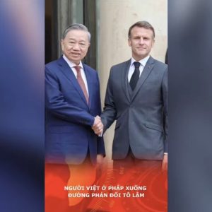Người Việt ở Pháp xuống đường phản đối Tô Lâm