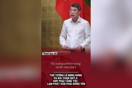 Thủ tướng Lê Minh Hưng và bài toán quý 4: GDP phải tăng tốc, lạm phát vẫn phải đứng yên
