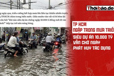 胡志明市深陷暴雨與潮汐淹水，10,000 tỷ的超級工程仍待發揮效用